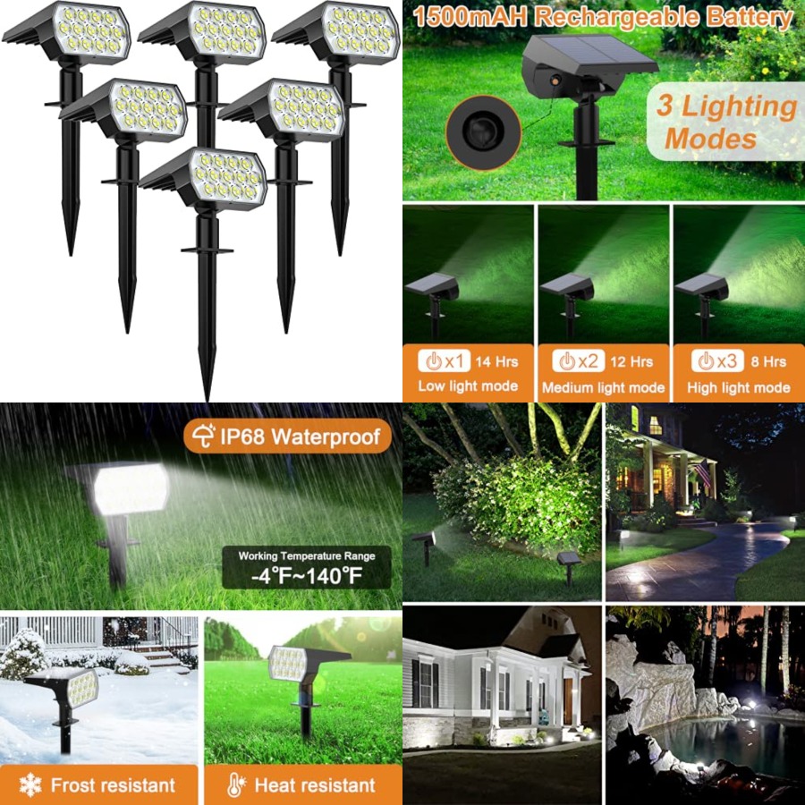 Outdoor Power For Christmas Lights - Solar Spot Lights Outdoor, [/5 LED/3