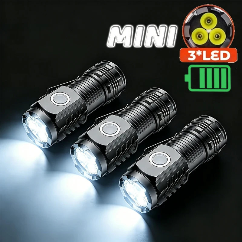 Outdoor Power For Camping - Portable Mini 3 LED Handheld Flashlight