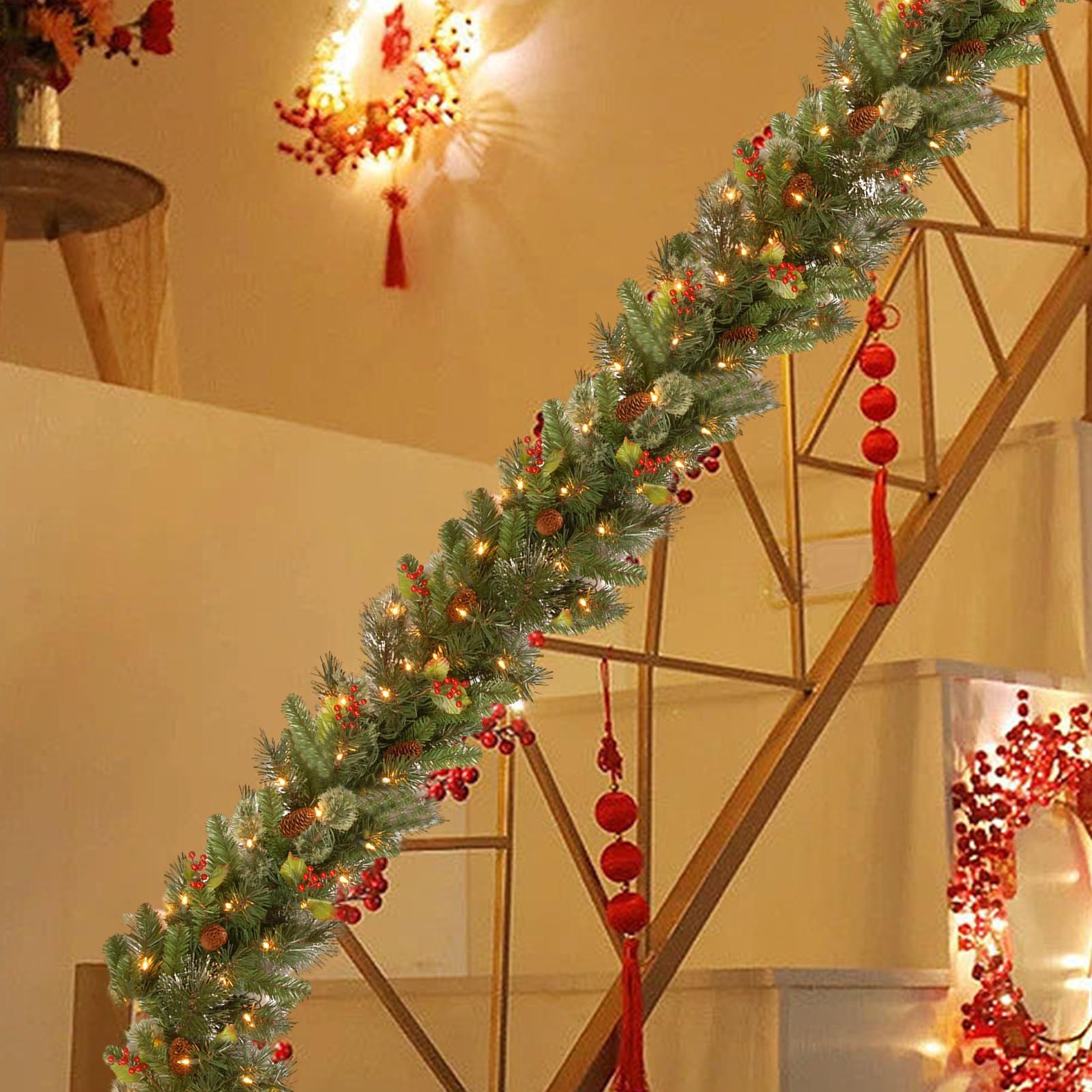1.8M DIY Christmas Garland Out - Outdoor Power For Christmas Lights reseña y precio