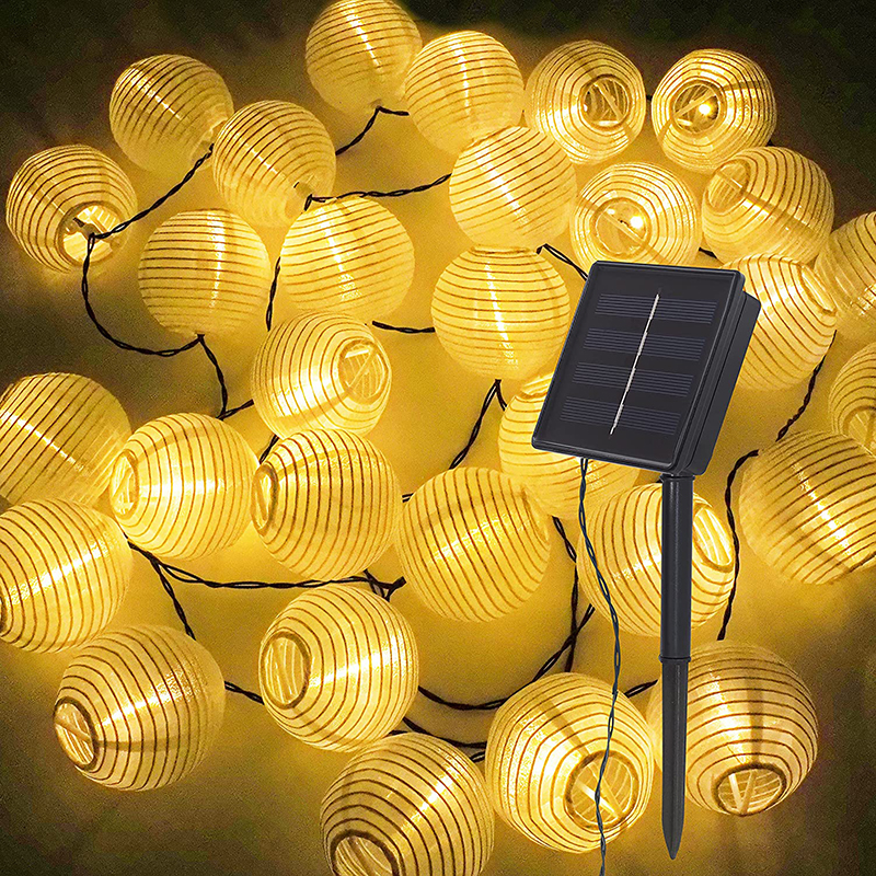 Waterproof Lantern Solar Strin - Outdoor Power For Christmas Lights reseña y precio
