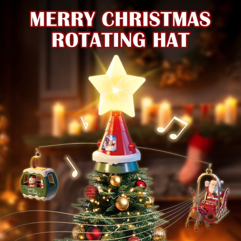 Christmas Tree Top Rotating Ca - Outdoor Power For Christmas Lights reseña y precio