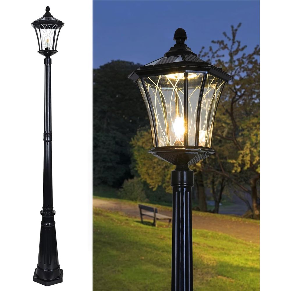 r Post Pole Light with Remote  - Outdoor Power Post reseña y precio