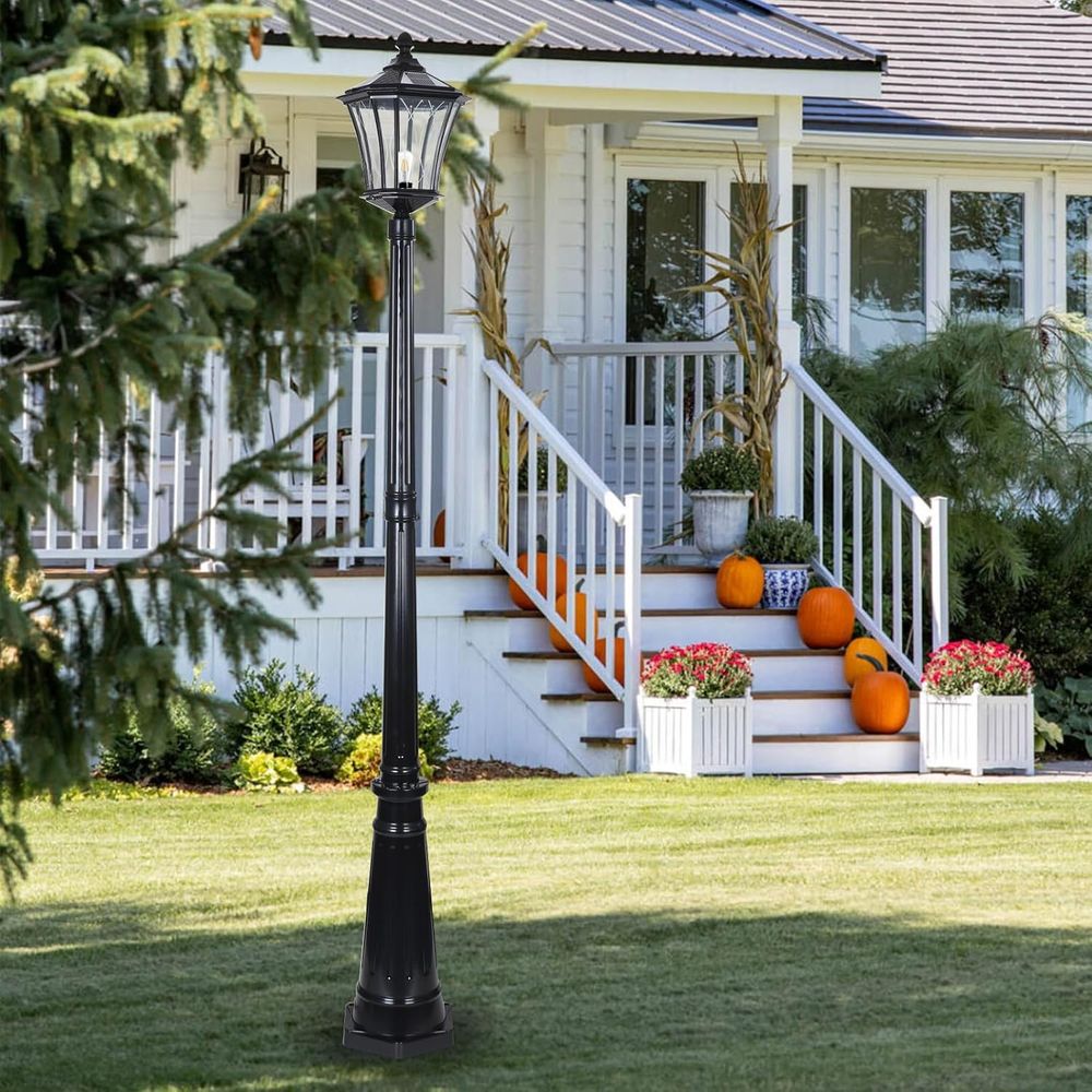 r Post Pole Light with Remote  - Outdoor Power Post reseña y precio