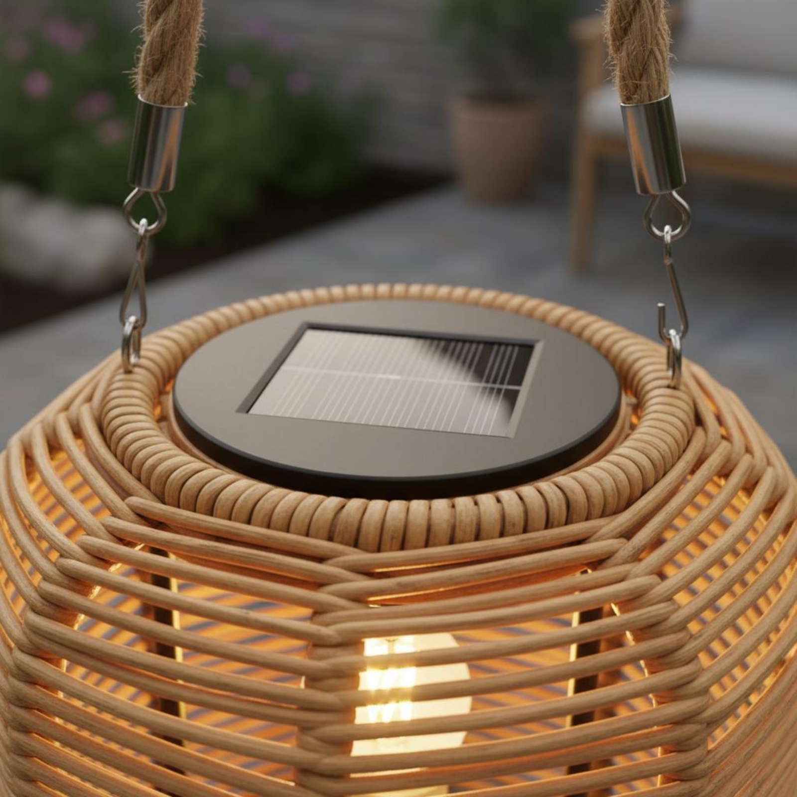 Handwoven Solar Lantern Braide - Outdoor Power For Camping reseña y precio