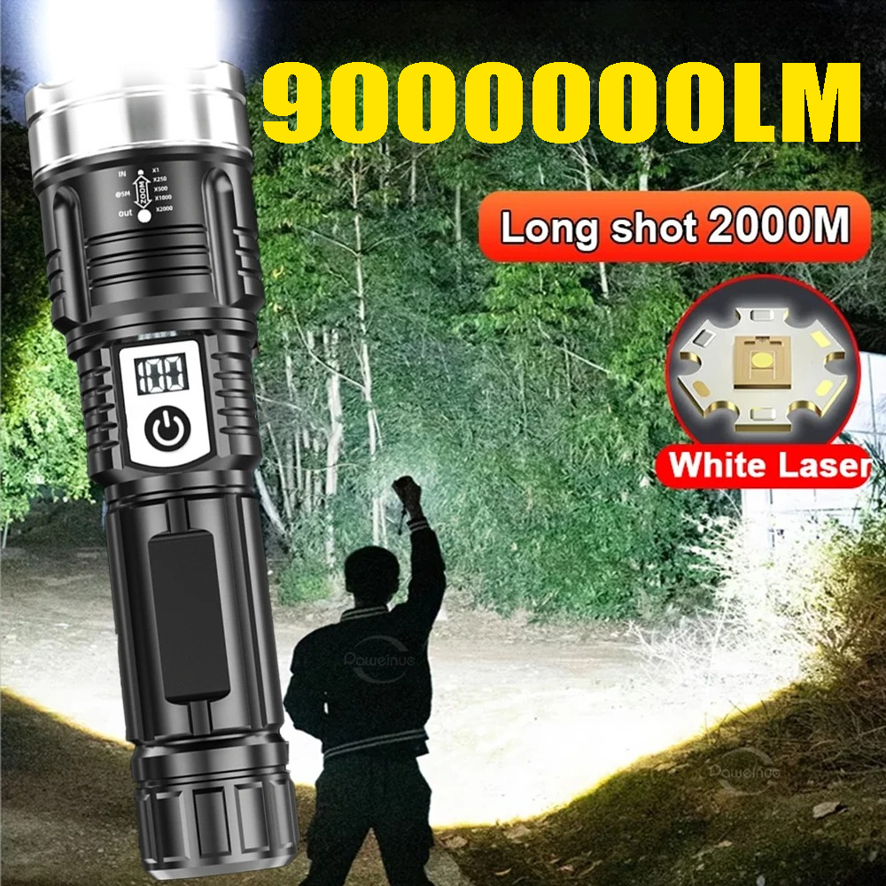 High Power 200000LM LED Flashl - Outdoor Power For Camping reseña y precio
