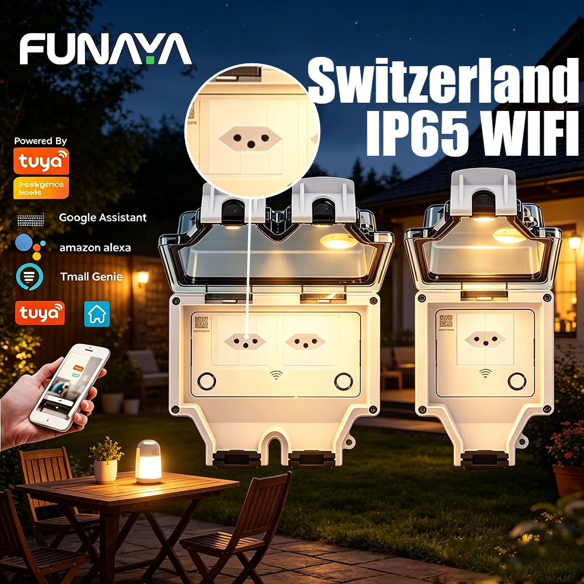 FUNAYA Switzerland Tuya Outdoo - Outdoor Power With Timer reseña y precio