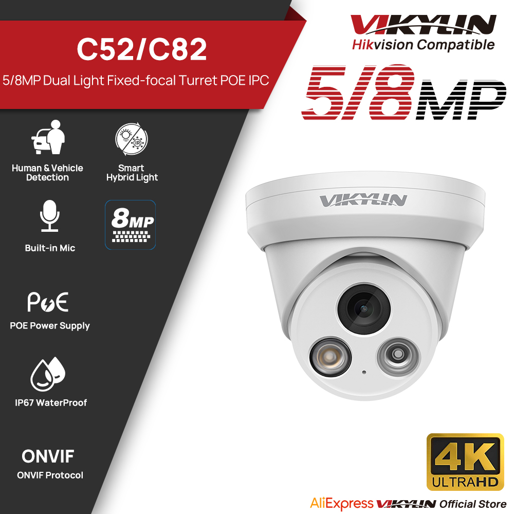 VIKYLIN 5/8MP 4K IP Camera Dua - Outdoor Power G Motion reseña y precio