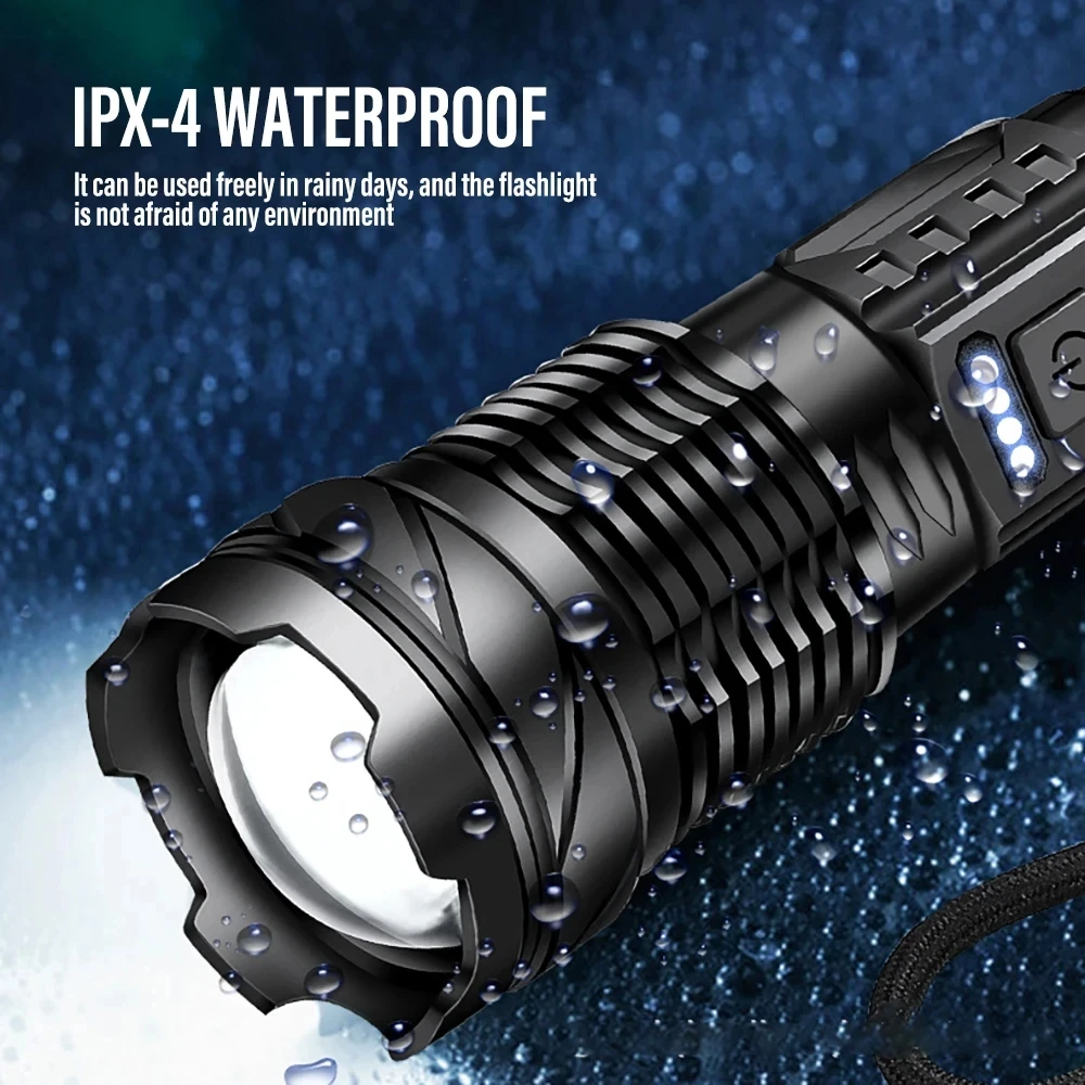 Powerful LED Flashlight Rechar - Outdoor Power For Camping reseña y precio
