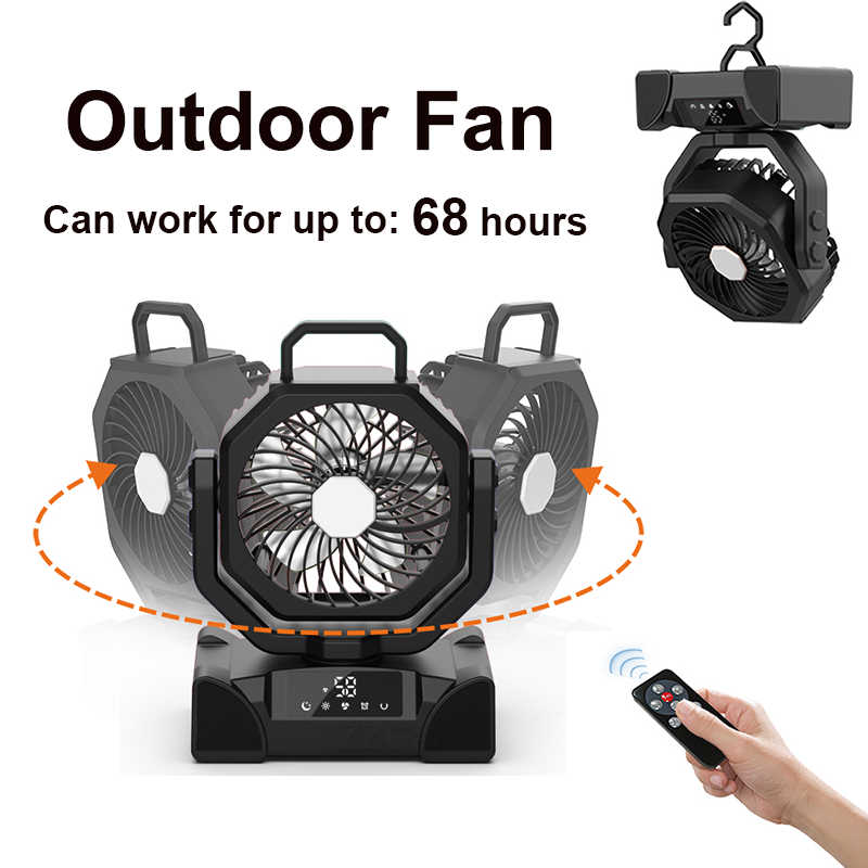 Car Fan Camping Fan Auto-Oscil - Outdoor Power With Timer reseña y precio