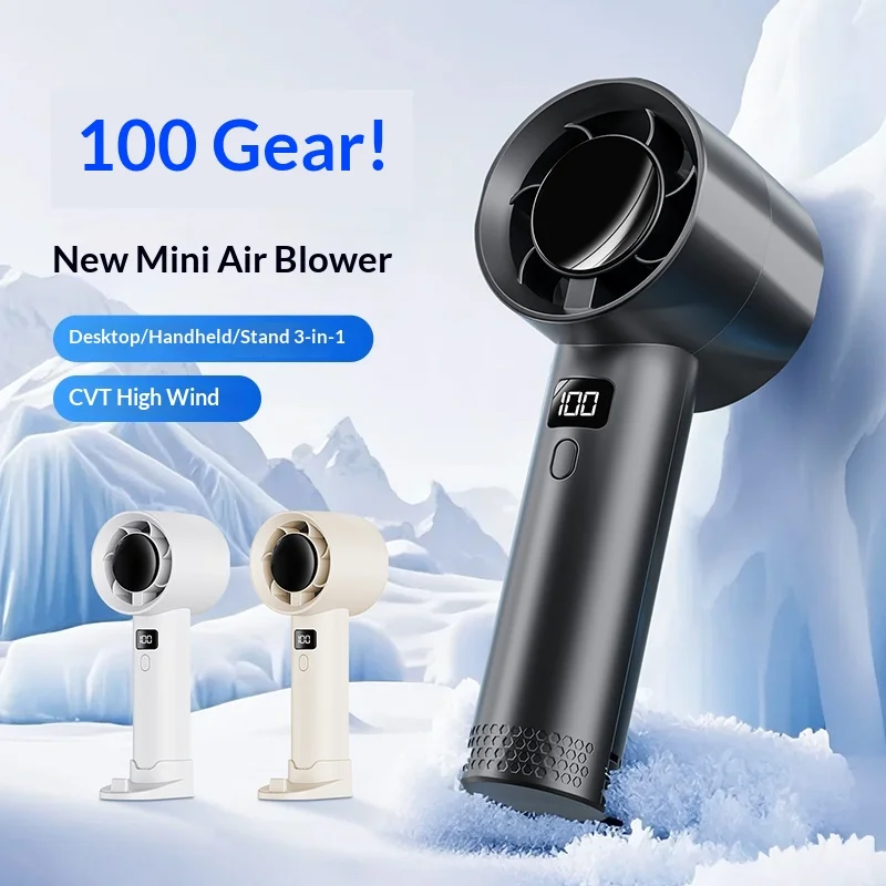 Handheld mini fan, powerful 12 - Outdoor Power With Timer reseña y precio