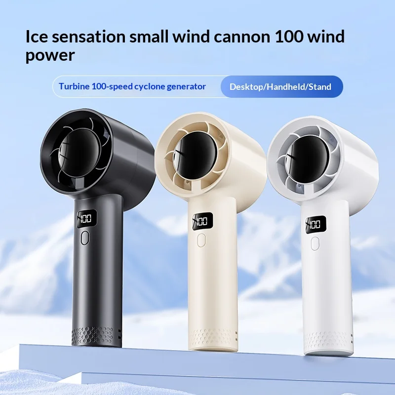 Handheld mini fan, powerful 12 - Outdoor Power With Timer reseña y precio