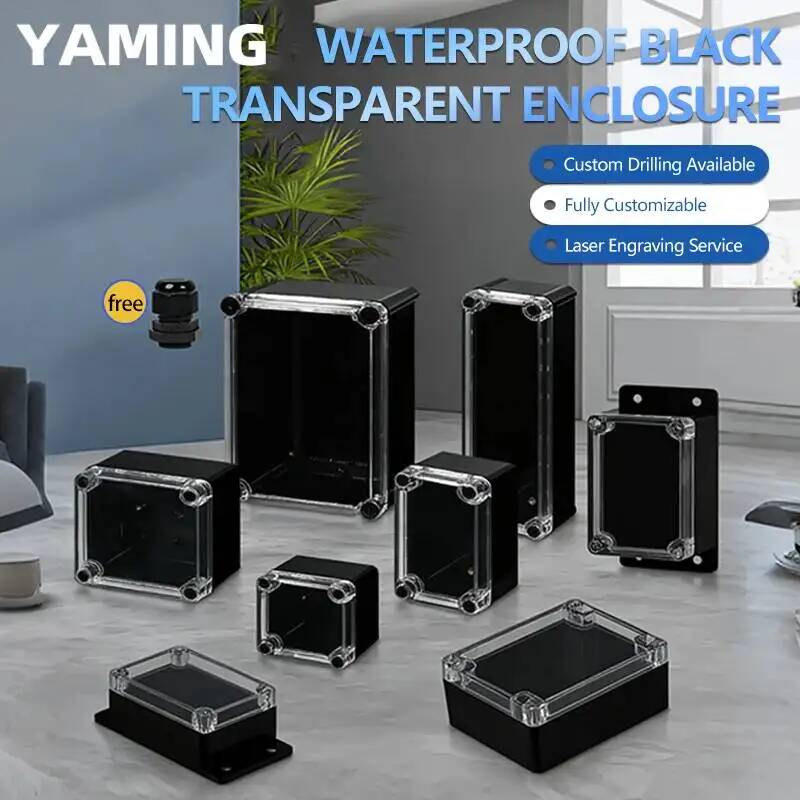 2pcs Transparent Cover Waterpr - Outdoor Power Supply Box reseña y precio