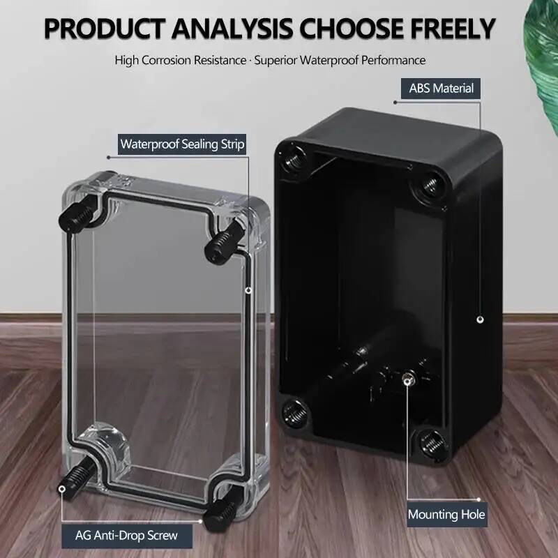 2pcs Transparent Cover Waterpr - Outdoor Power Supply Box reseña y precio