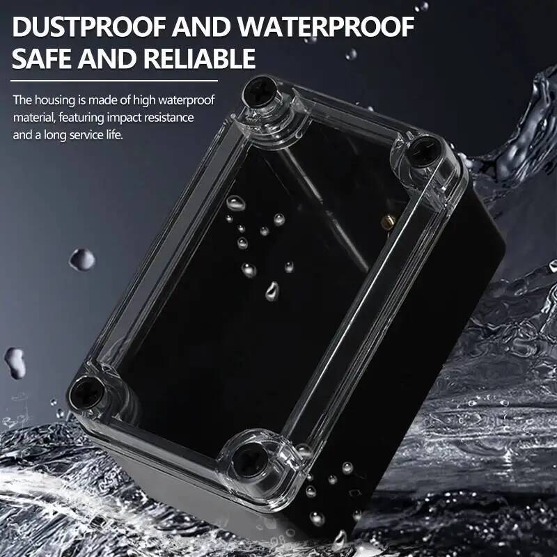 2pcs Transparent Cover Waterpr - Outdoor Power Supply Box reseña y precio