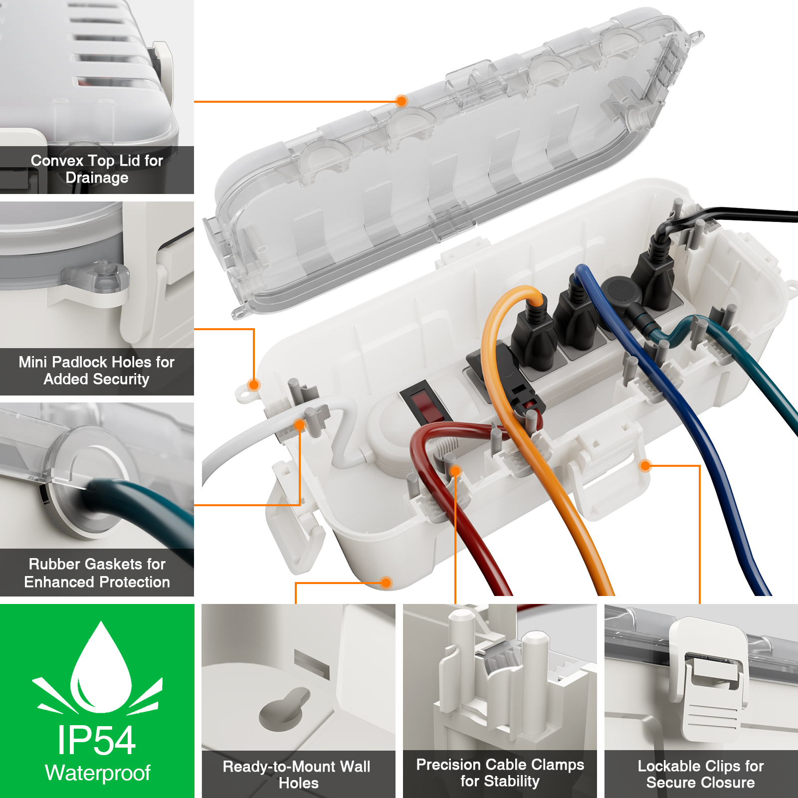 Waterproof Outdoor Electrical  - Outdoor Power With Timer reseña y precio