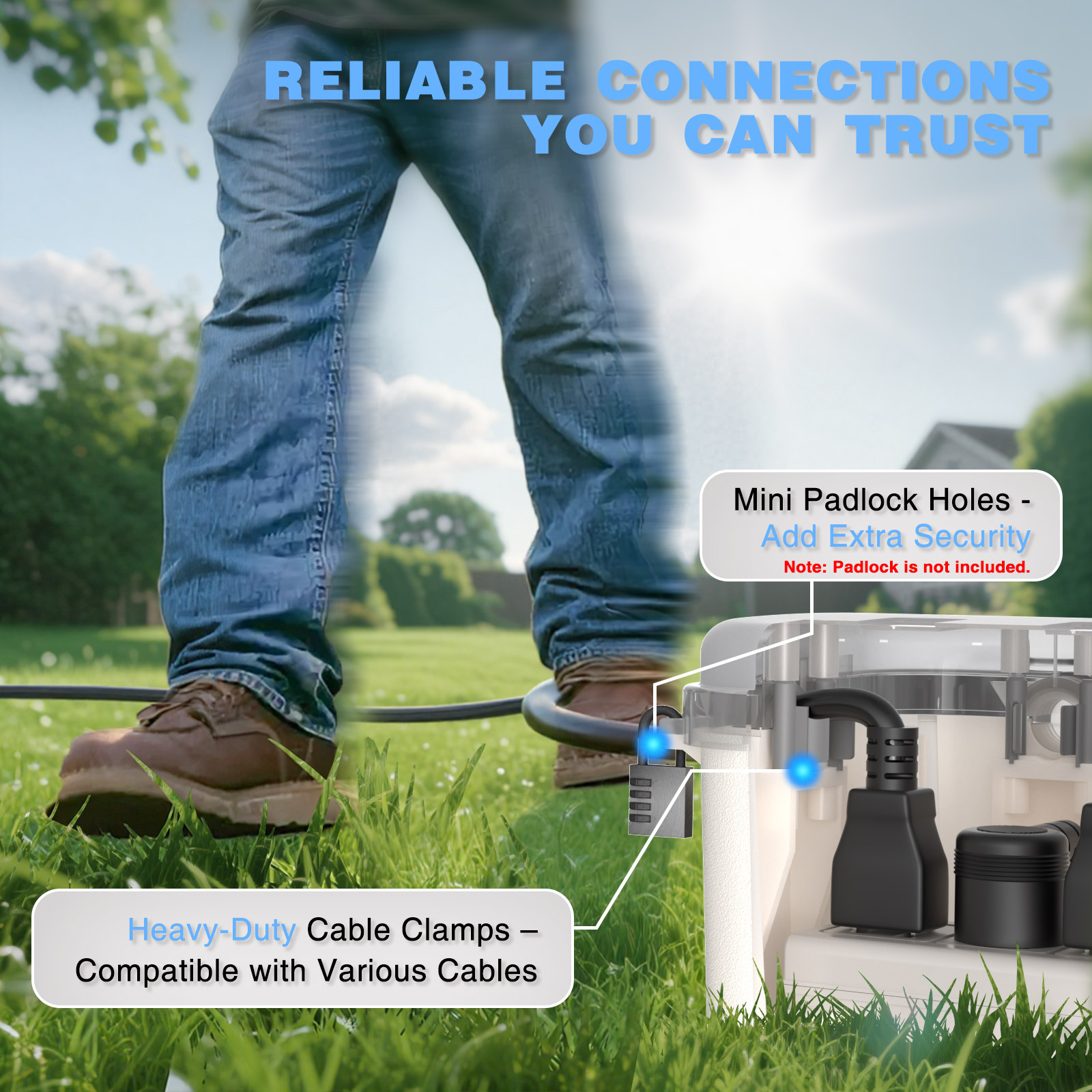 Waterproof Outdoor Electrical  - Outdoor Power With Timer reseña y precio