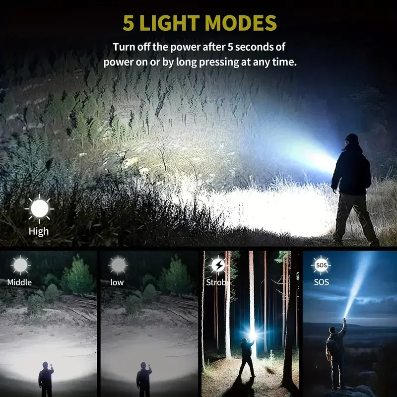 Ultra Powerful Flashlight Conc - Outdoor Power For Camping reseña y precio