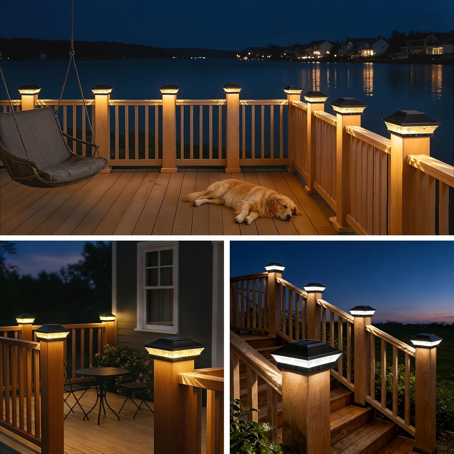 8 Pack/ 12 Pack Solar Post Cap - Outdoor Power Post reseña y precio