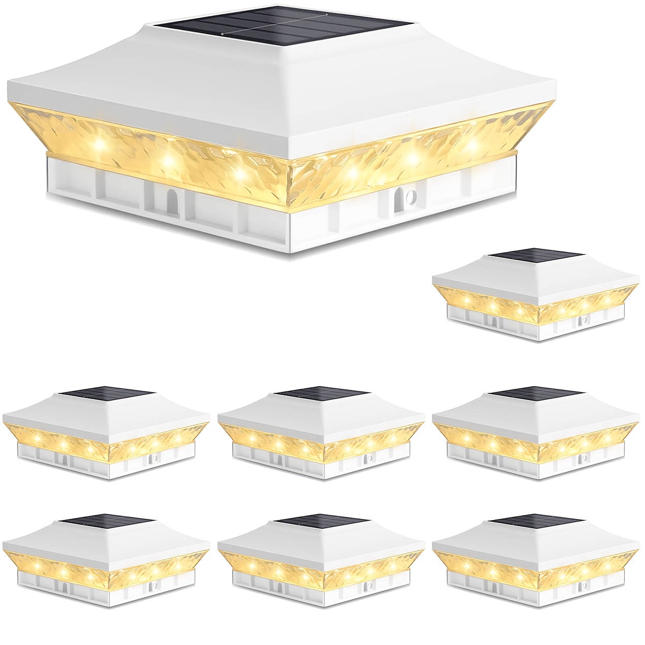 8 Pack/ 12 Pack Solar Post Cap - Outdoor Power Post reseña y precio