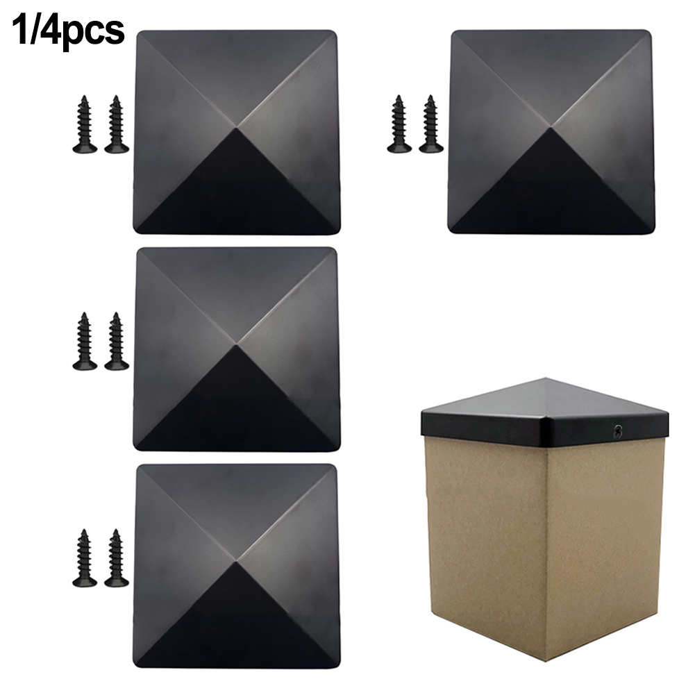 1/4Pcs 4x4 Inch Black ABS Plas - Outdoor Power Post reseña y precio