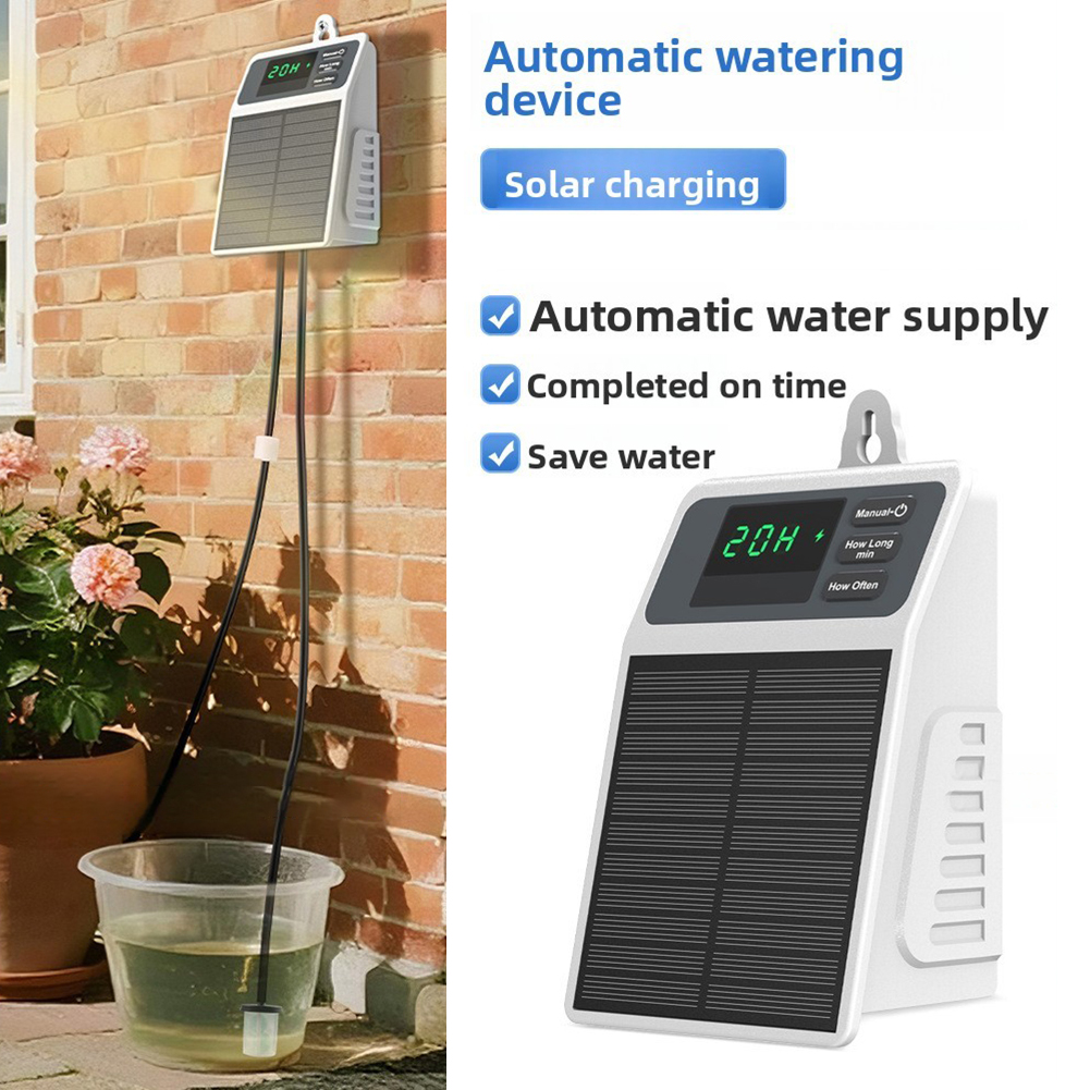 Smart Solar Powered Auto Water - Outdoor Power With Timer reseña y precio