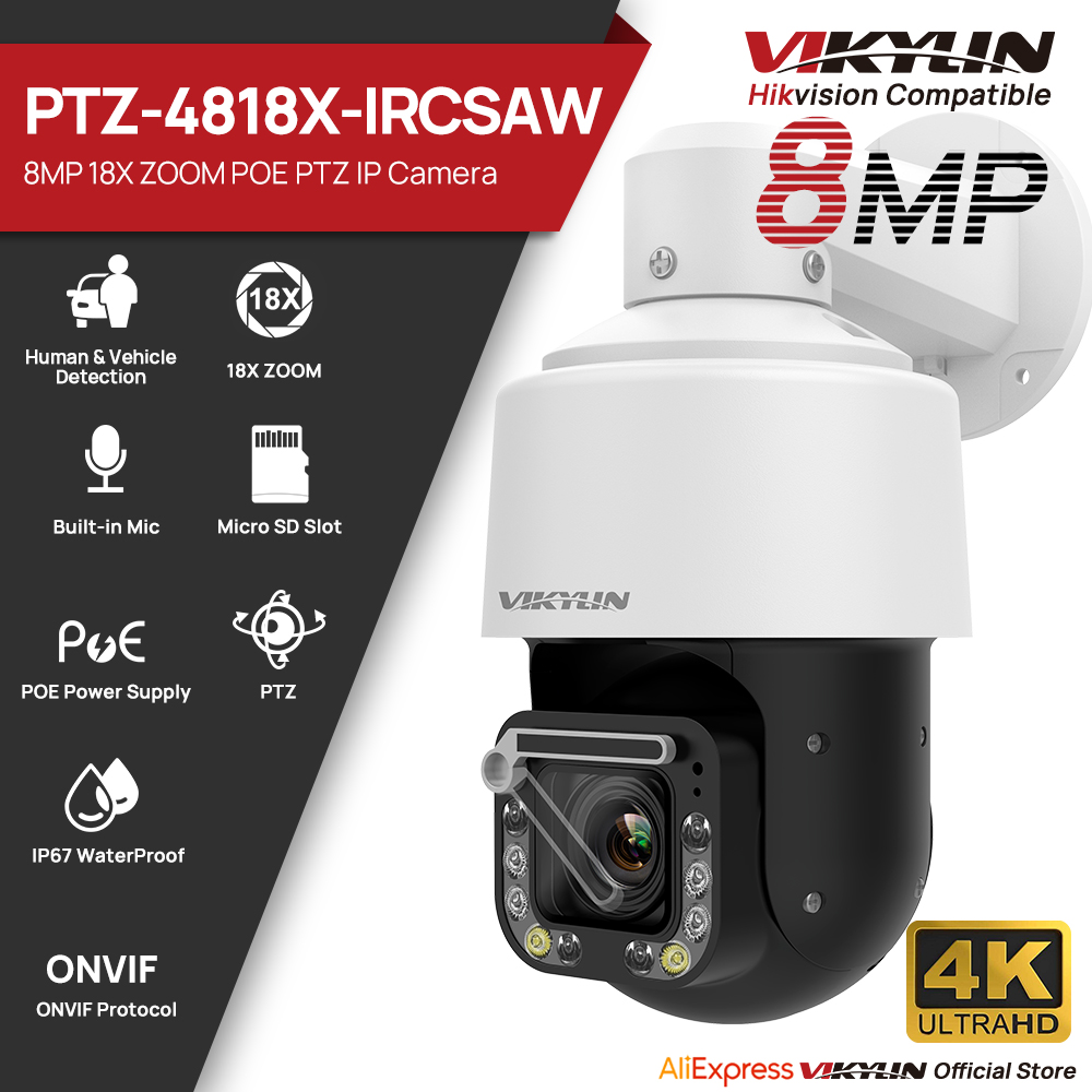 Vikylin 4K 8MP 18X Optical Zoo - Outdoor Power G Motion reseña y precio