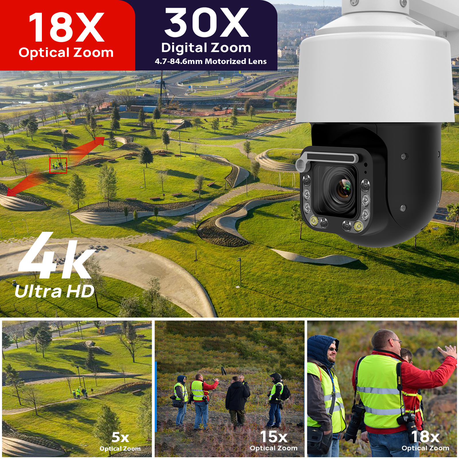 Vikylin 4K 8MP 18X Optical Zoo - Outdoor Power G Motion reseña y precio