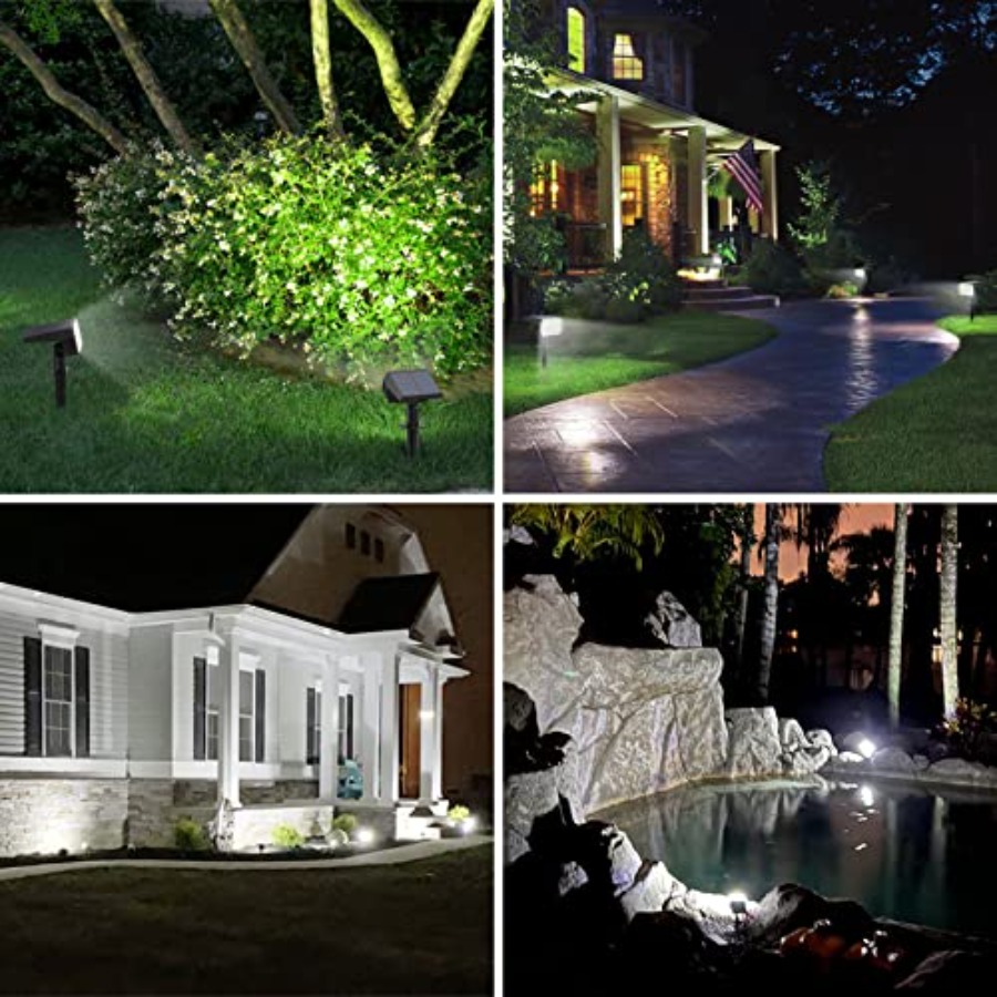 Solar Spot Lights Outdoor, [/5 - Outdoor Power For Christmas Lights reseña y precio