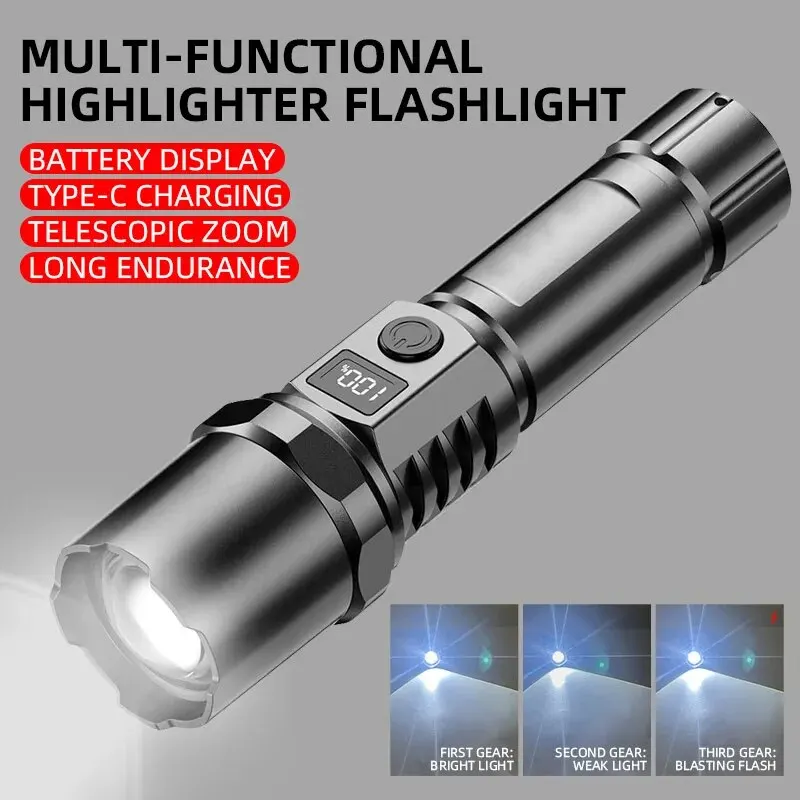 Powerful Led Handheld Flashlig - Outdoor Power For Camping reseña y precio