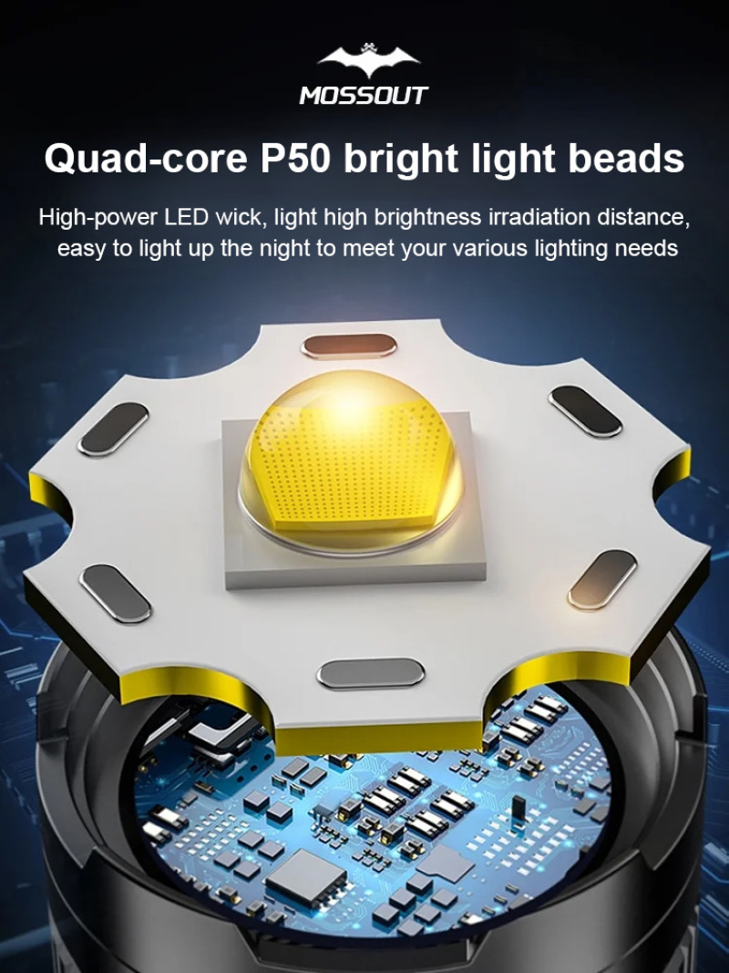 Super Bright Flashlight Led Po - Outdoor Power For Camping reseña y precio