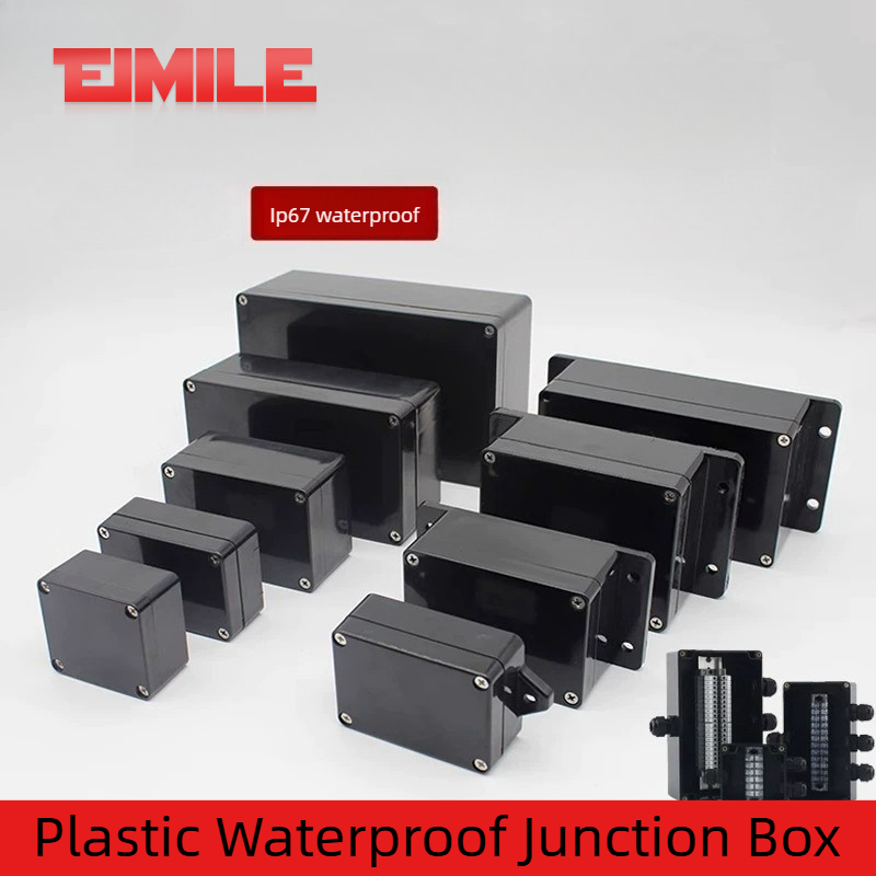 Type F Black Waterproof Juncti - Outdoor Power Supply Box reseña y precio