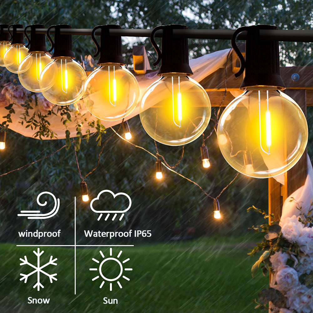 Solar String Lights Outdoor G4 - Outdoor Power Post reseña y precio