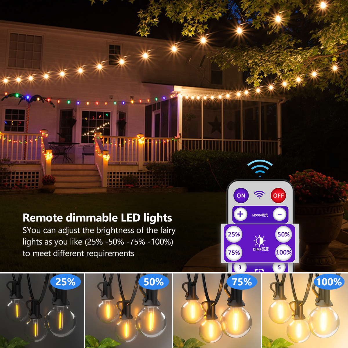Solar String Lights Outdoor G4 - Outdoor Power Post reseña y precio
