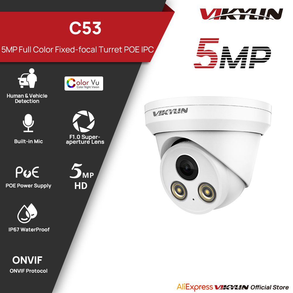 VIKYLIN 5MP Full Color IP Came - Outdoor Power G Motion reseña y precio