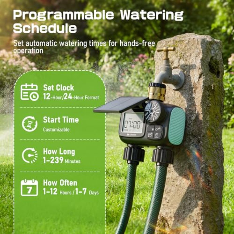 Garden hose timer for outdoor  - Outdoor Power With Timer reseña y precio
