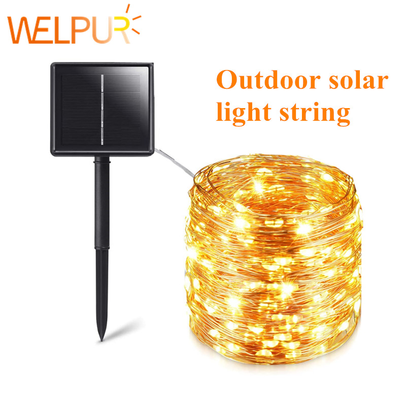Solar String Fairy Lights 12m  - Outdoor Power For Christmas Lights reseña y precio
