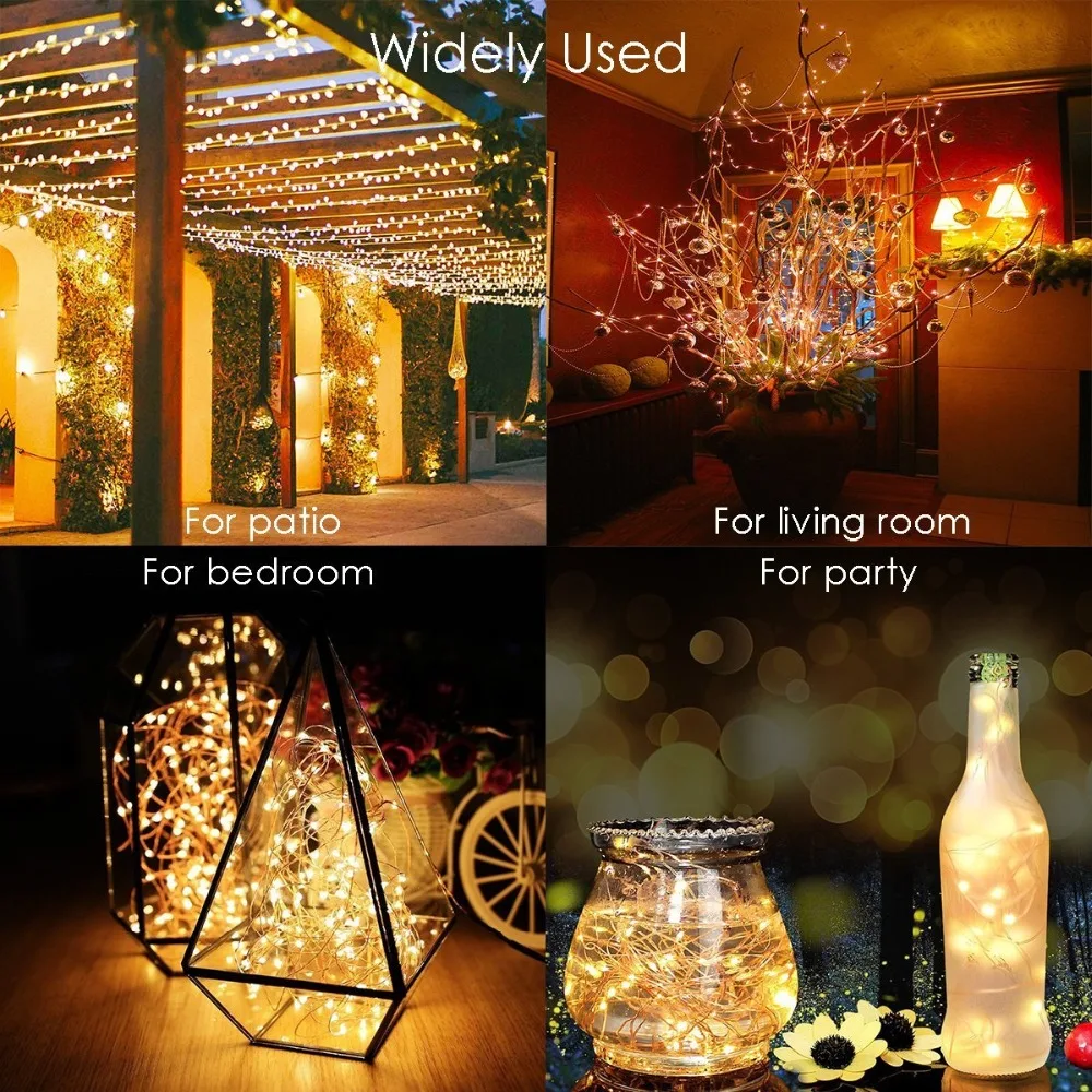 Solar String Fairy Lights 12m  - Outdoor Power For Christmas Lights reseña y precio