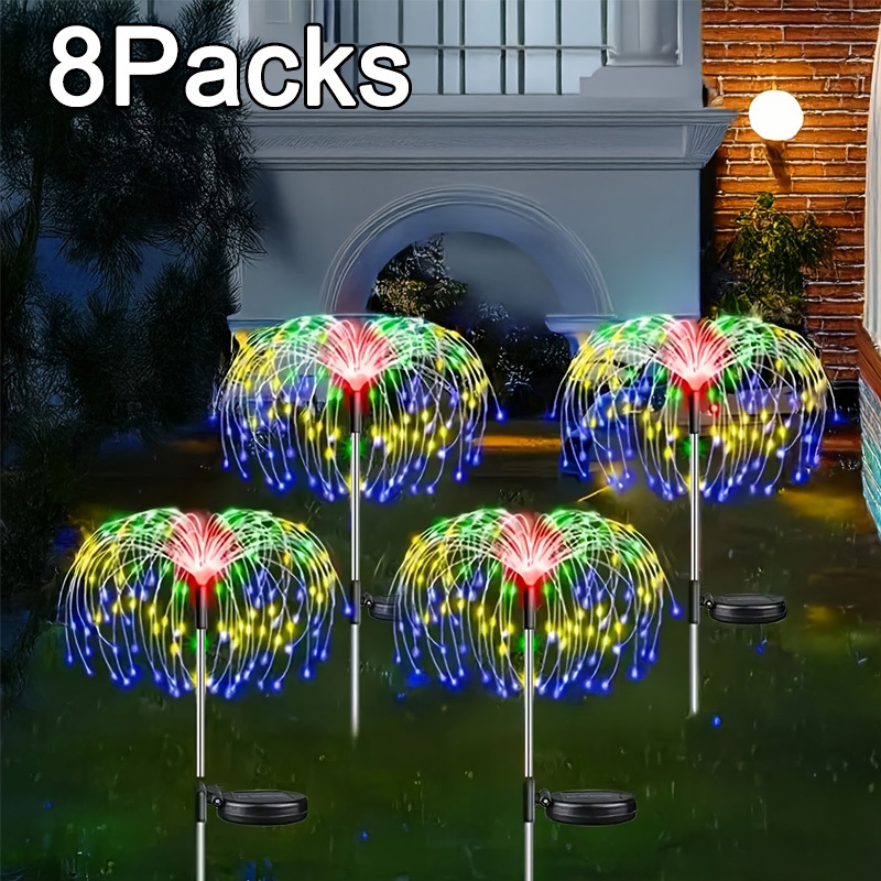 8-Mode Solar Firework Lights w - Outdoor Power For Christmas Lights reseña y precio