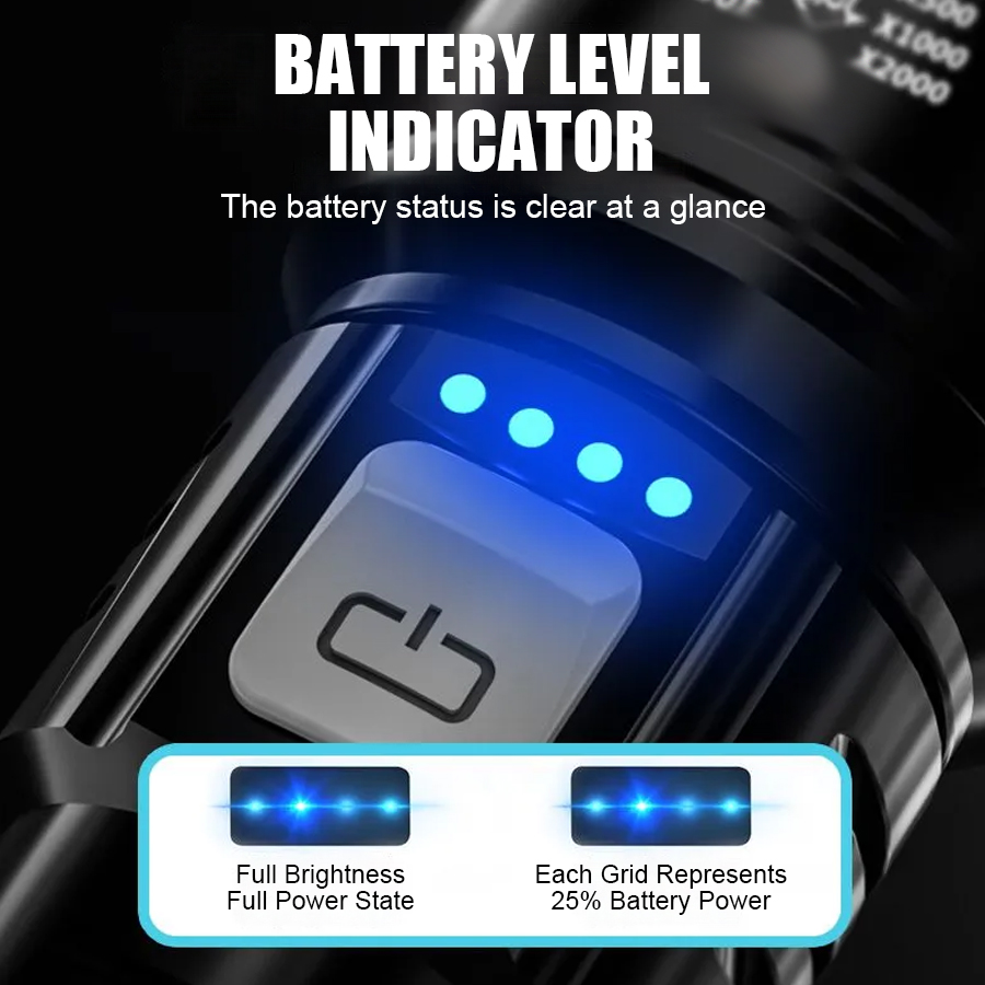 High Power P50 LED Flashlight  - Outdoor Power For Camping reseña y precio