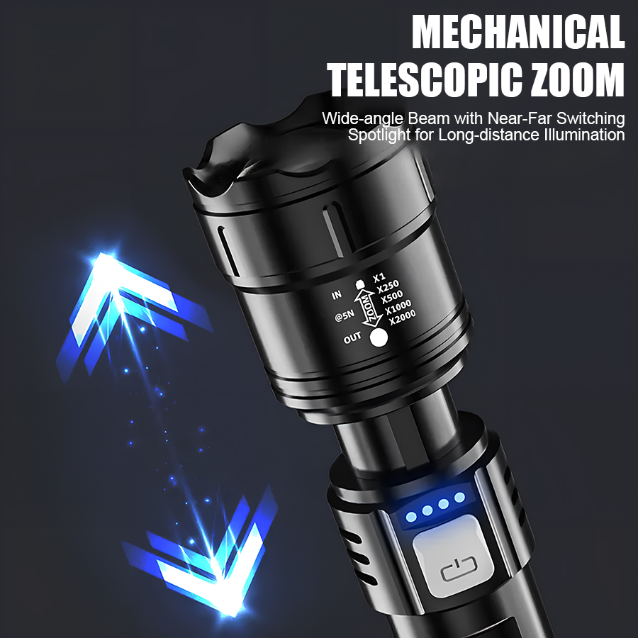 High Power P50 LED Flashlight  - Outdoor Power For Camping reseña y precio