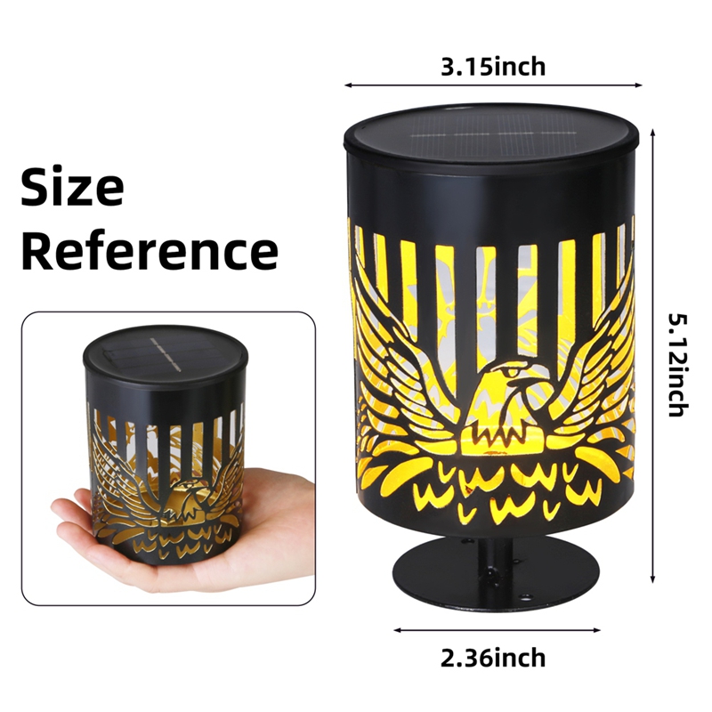 2 Pack Solar Fence Lights Meta - Outdoor Power Post reseña y precio