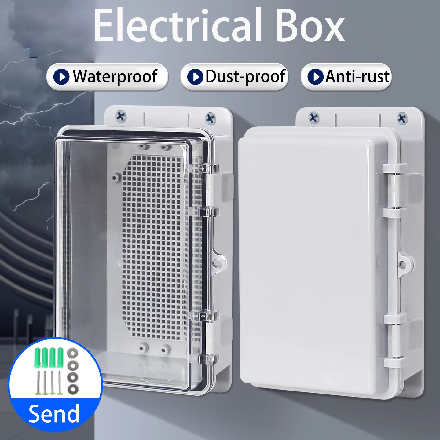IP66 Waterproof Grey/Transpare - Outdoor Power Supply Box reseña y precio