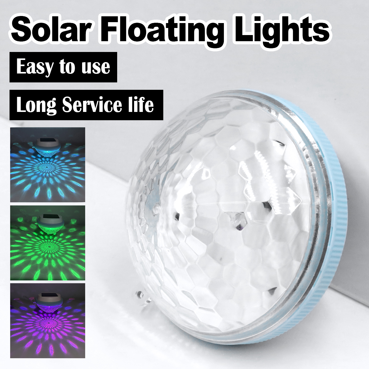 Solar Floating Pool Light Rech - Outdoor Power For Christmas Lights reseña y precio