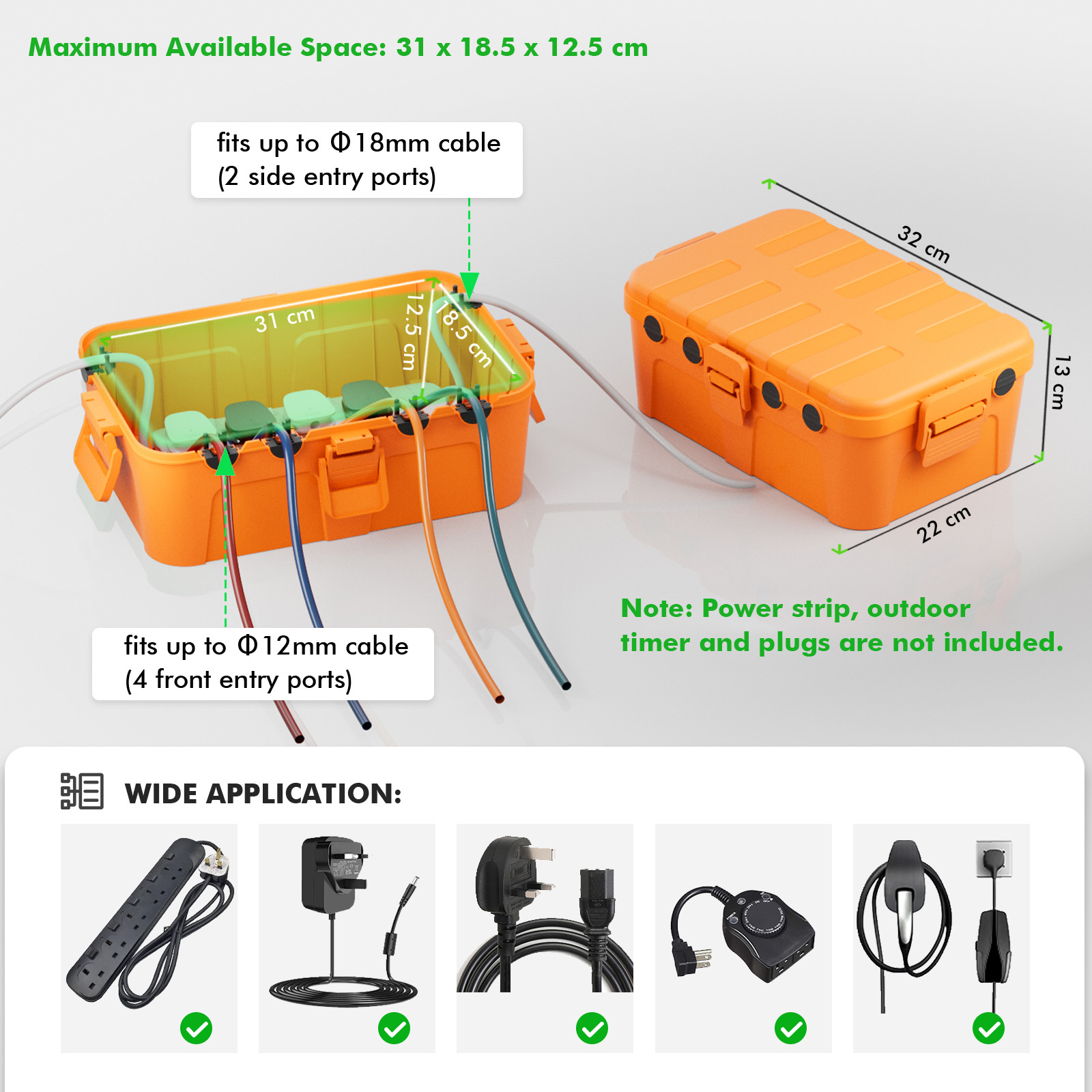 Waterproof Holiday Decoration  - Outdoor Power With Timer reseña y precio