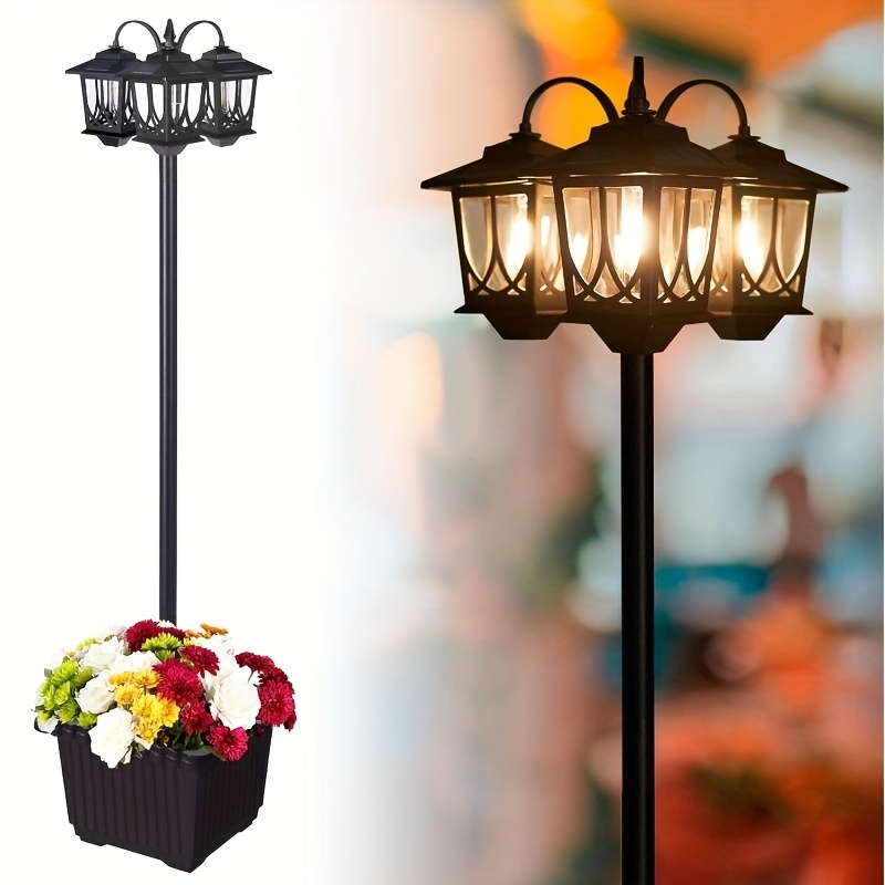 2/1PACK 2in 1 Solar-Powered Ou - Outdoor Power Post reseña y precio