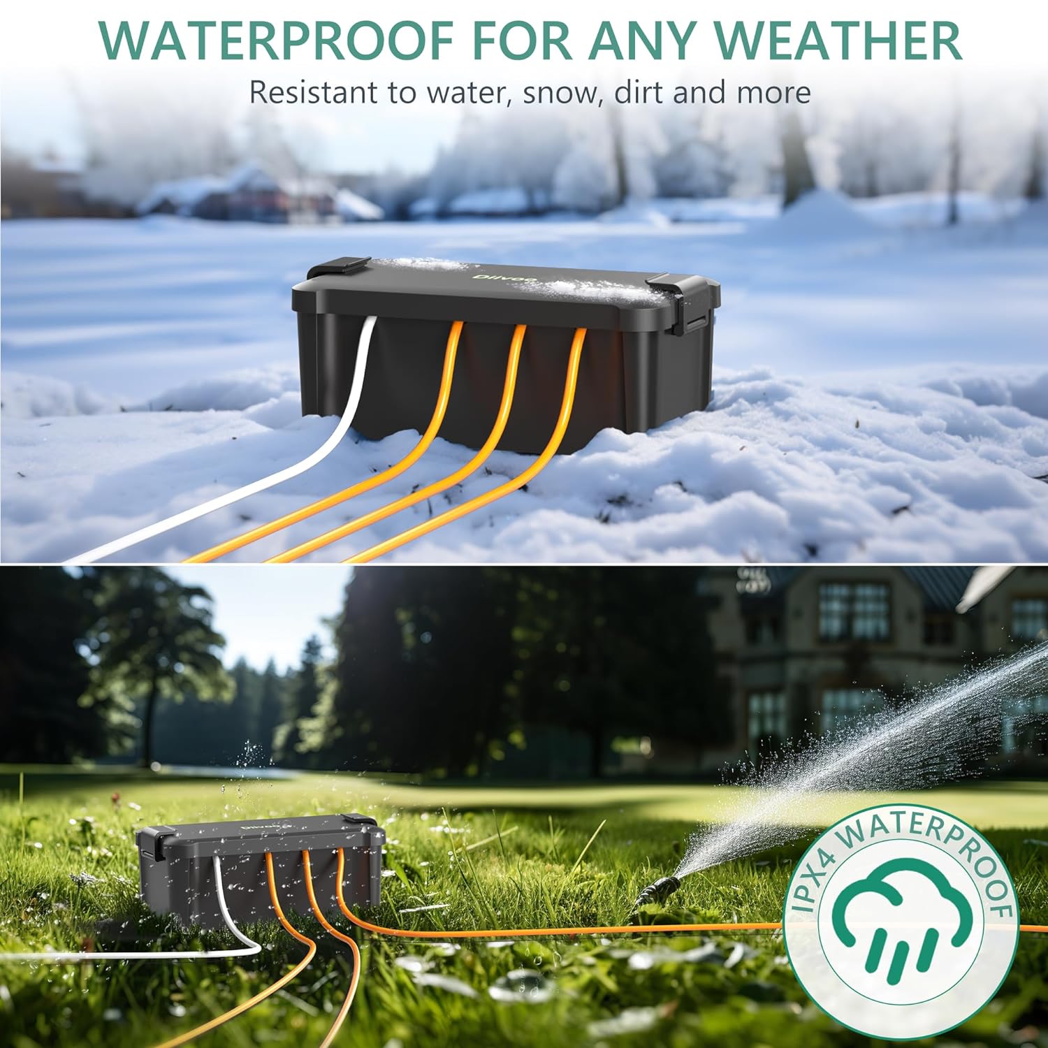 Diivoo Outdoor Waterproof Elec - Outdoor Power Supply Box reseña y precio