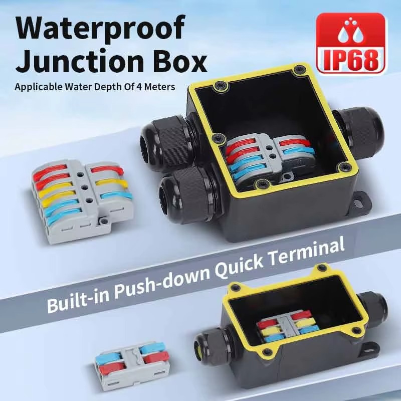 Junction Box Waterproof IP68 2 - Outdoor Power Supply Box reseña y precio
