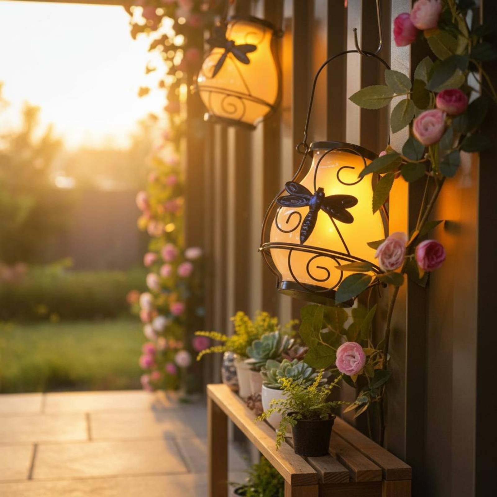 Solar Butterfly Lantern Waterp - Outdoor Power For Lights reseña y precio