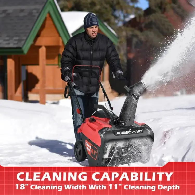 -USA Warehouse PowerSmart Gas  - Snow Blower Single reseña y precio
