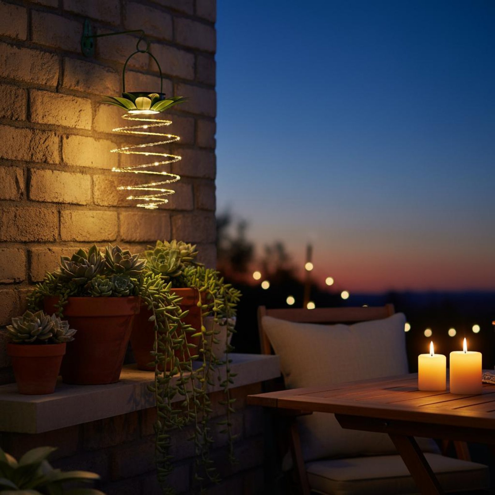 2 Pieces Solar Pineapple Lamp  - Outdoor Power For Lights reseña y precio